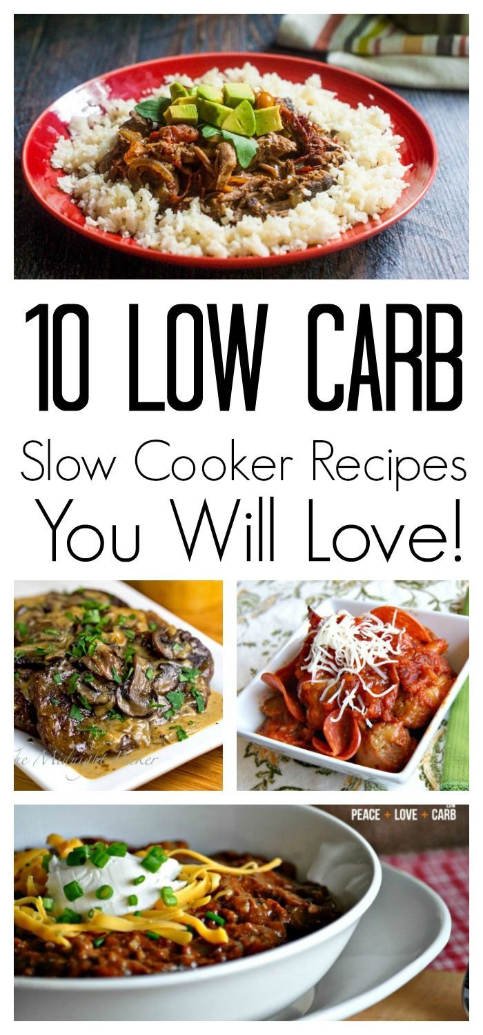 10 Healthy Low Carb Slow Cooker Recipes you are going to LOVE! Perfect for that Eating Healthy Resolution this New Years!