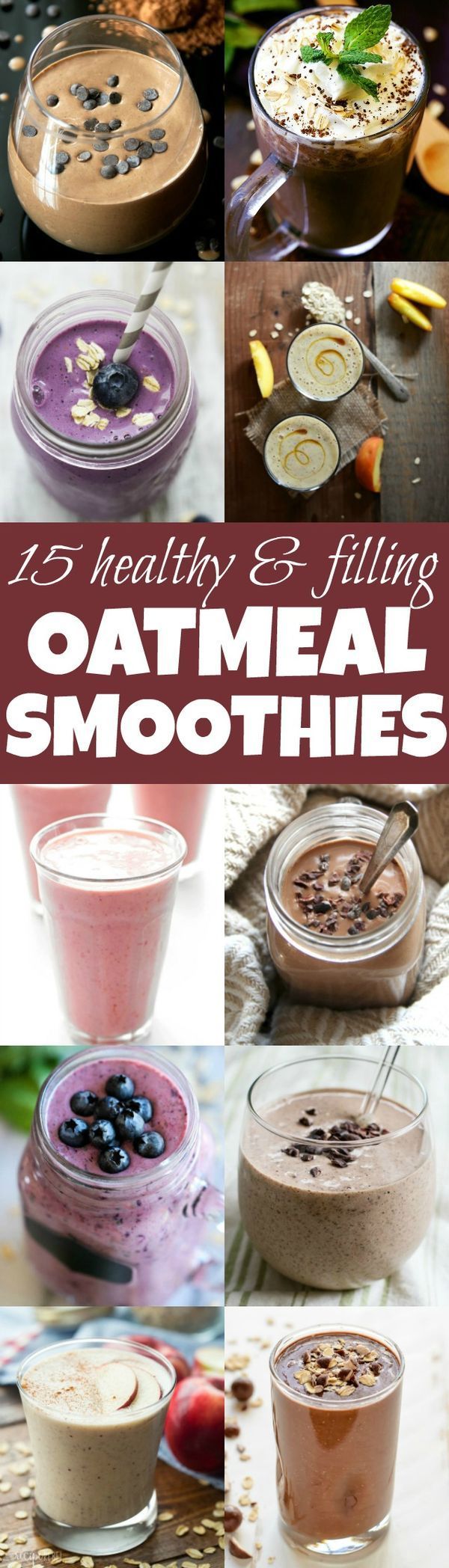 Add some extra staying power and nutrition to your smoothies with these healthy oatmeal smoothie recipes! With so many smoothies