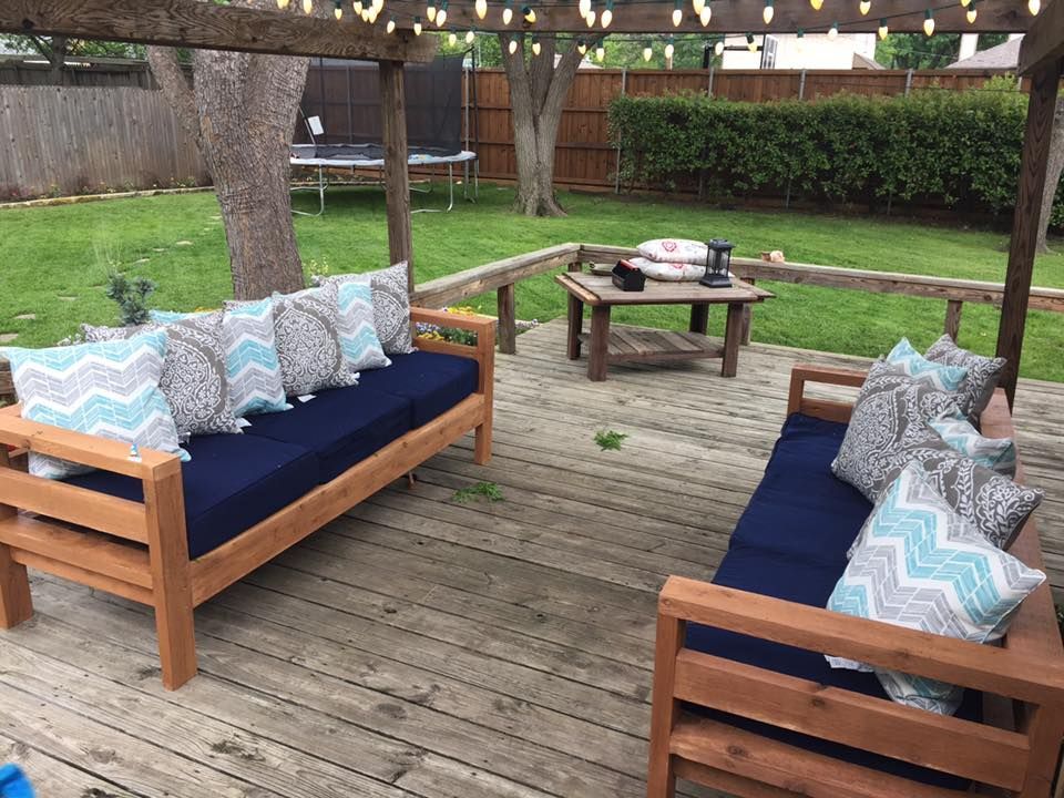 Ana White | Outdoor 2×4 Sofas – DIY Projects