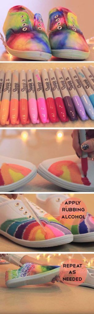 Best DIY Rainbow Crafts Ideas – Rainbow Shoes – Fun DIY Projects With Rainbows Make Cool Room and Wall Decor, Party and Gift