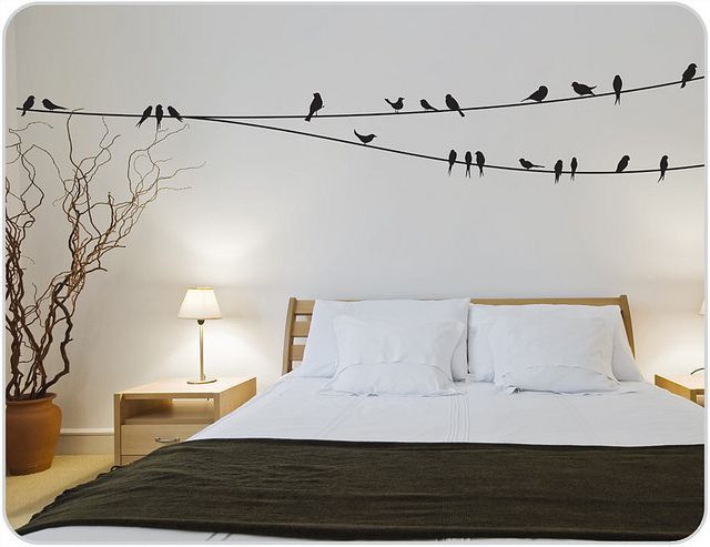 Birds on a Wire Wall Stickers by Bright Star Kids, via Flickr