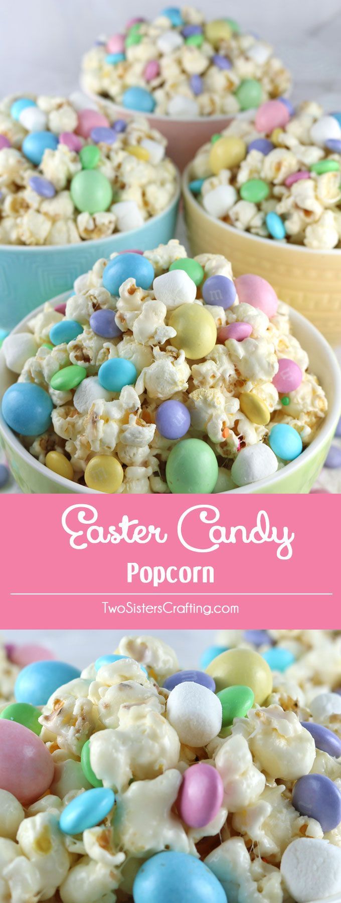 Celebrate with our Easter Candy Popcorn – a fun Easter Dessert that is both sweet and salty and chock full of Easter Candy. This