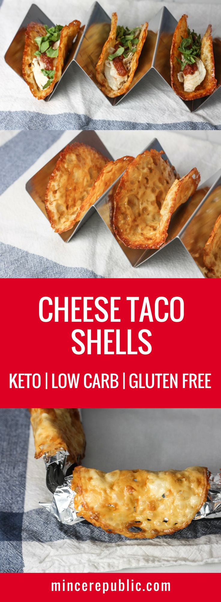 Cheese Taco Shells recipe | Keto Low Carb Gluten Free | mincerepublic.com
