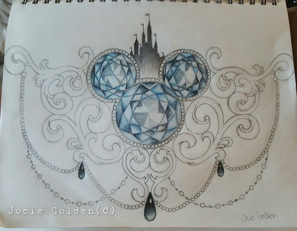 Disney sternum tattoo design that I drew. I will one day get this. #disney_tattoo_drawing