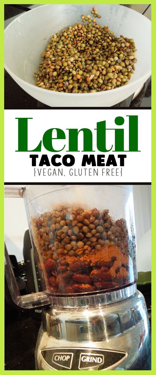 Easy lentil taco meat – great plant based protein dinner recipe, healthy gluten free meal