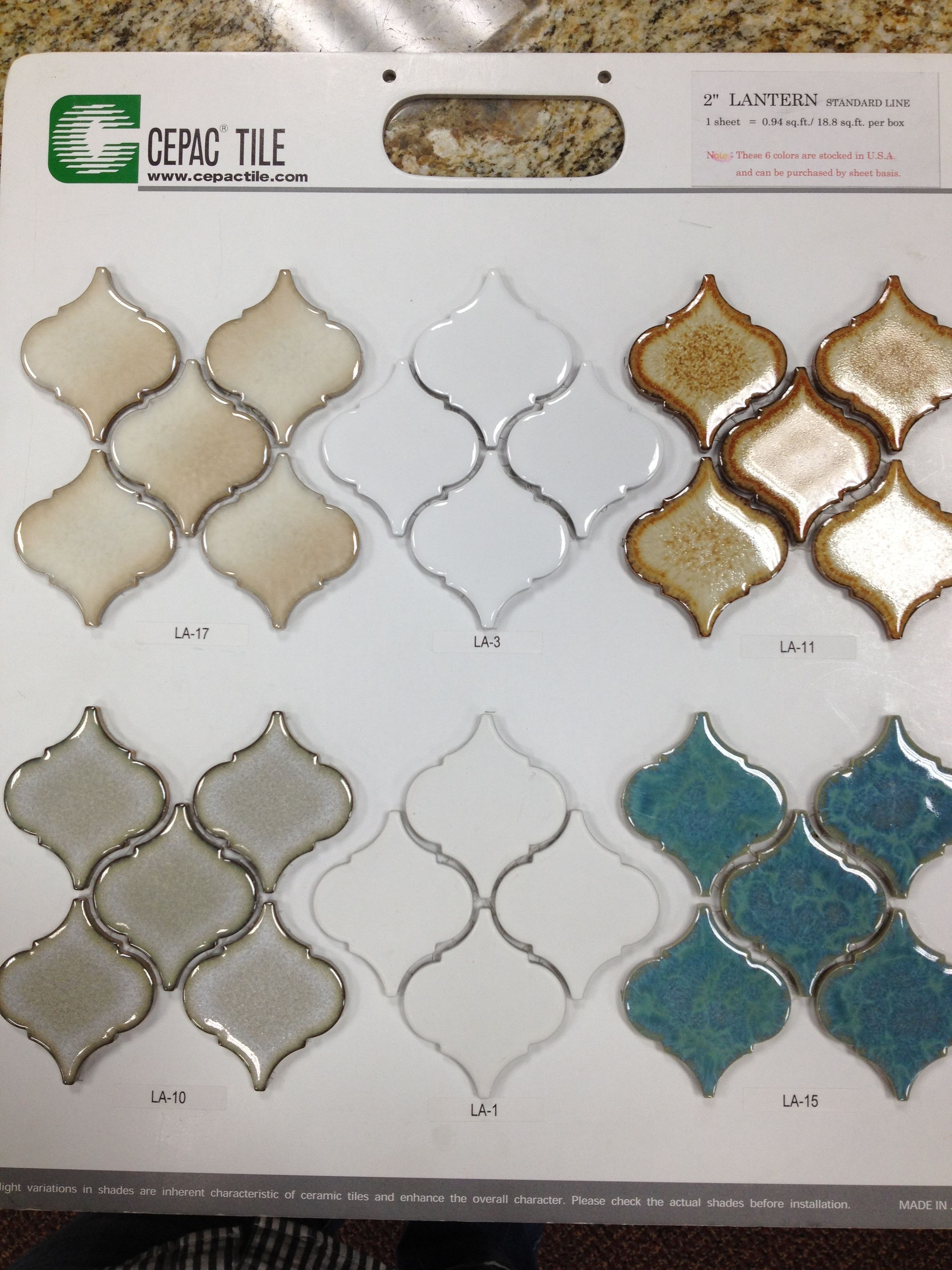 Glass morrocan style tile