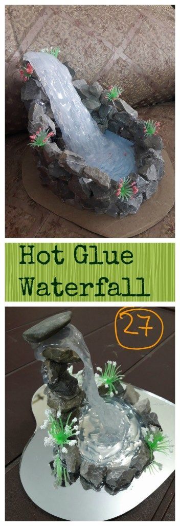 Hot Glue Waterfall – Happiness is Crafting!