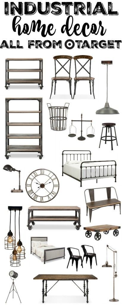 Industrial Furniture & Home Decor From Target #apartment_decor_industrial