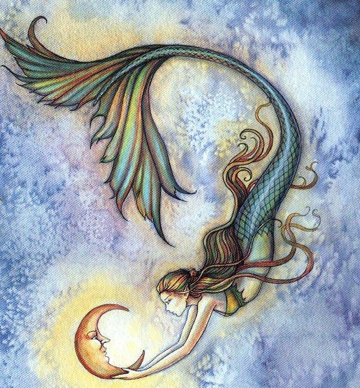 Mermaid and the moon- Molly Harrison