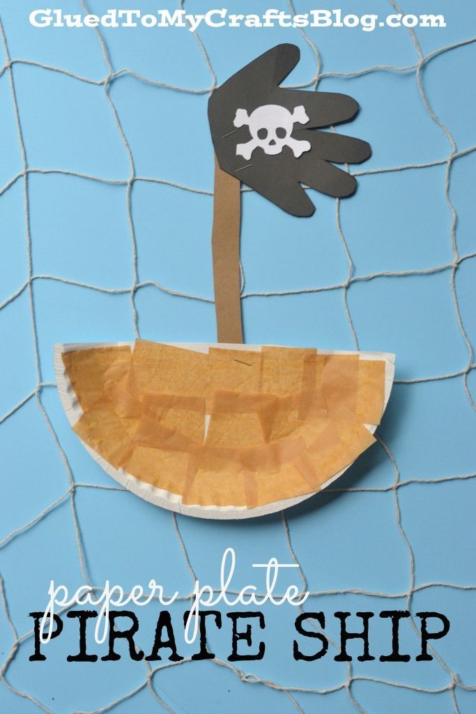 Paper Plate Pirate Ship – Kid Craft