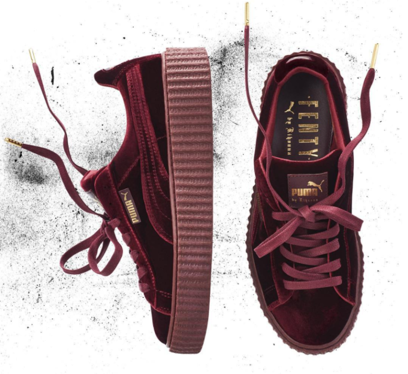 Rihanna x Puma continues with a Creeper in velvet and a new patent leather one.