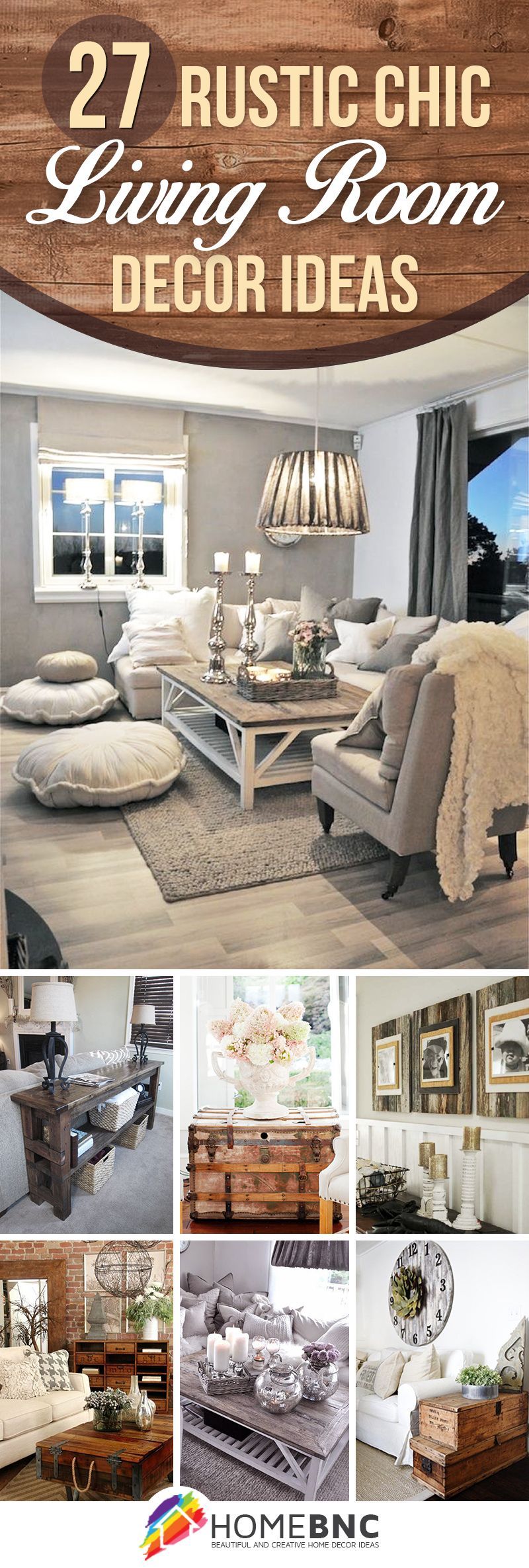 Rustic Chic Living Room Ideas #livingroom_decor_pictures