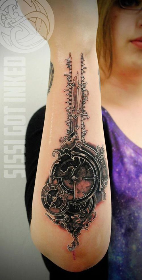 Steampunk Watch Tattoo  tattooideas247.co…