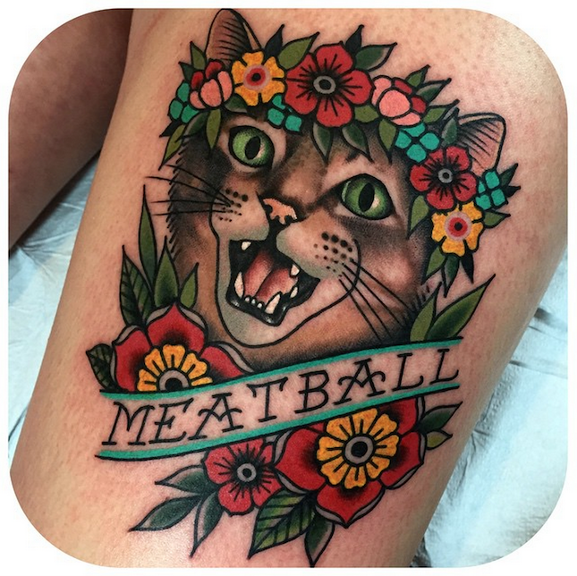 This Traditional Tattoo Artist’s Designs Are Old-School Cool via Brit + Co.