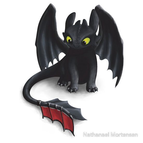 Toothless, Night Fury Inspired Dragon.