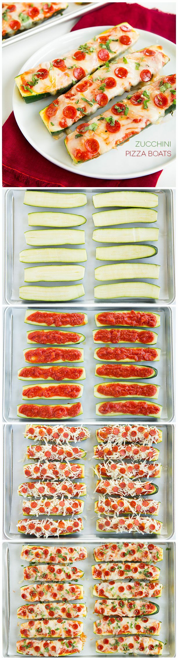 Zucchini Pizza Boats – They are INCREDIBLY good and only take about 10 minutes prep!! My whole family loved them (picky eaters