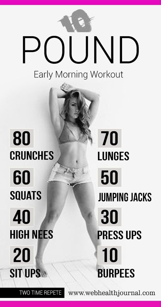 10 Pound Early Morning Workouts at Home for Women. Maybe Ill get to this level one day…