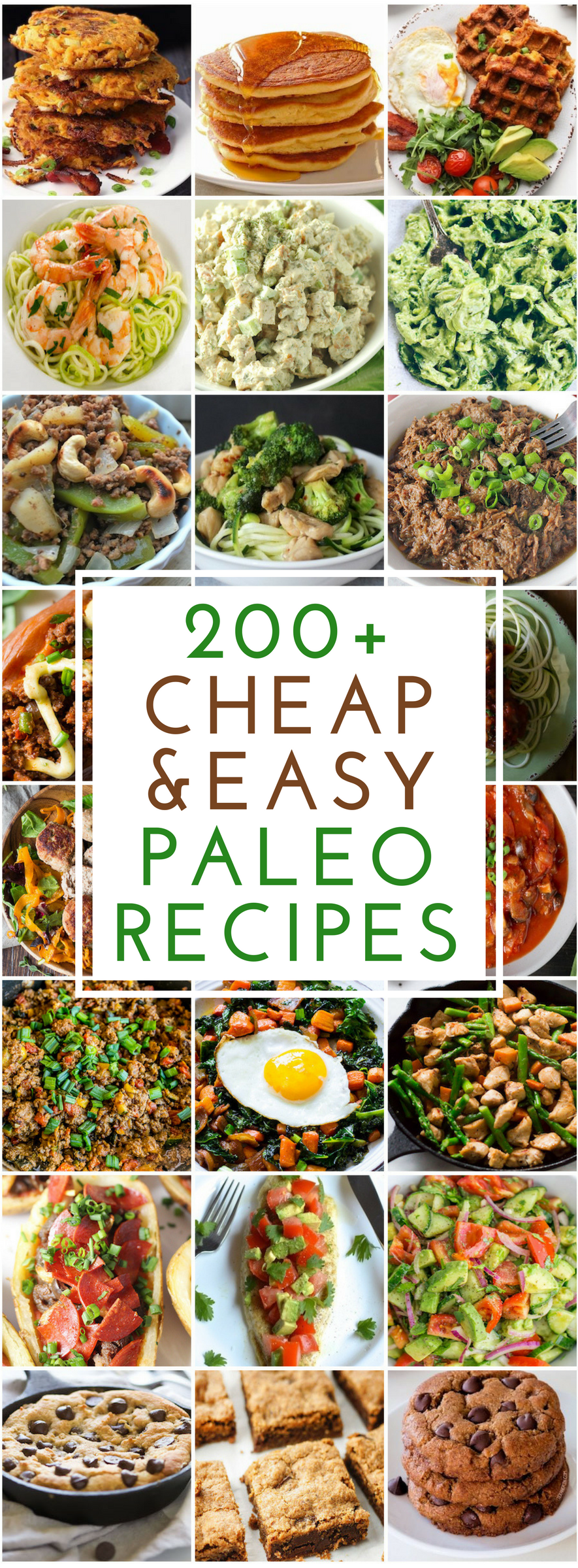 200 cheap and easy paleo recipes