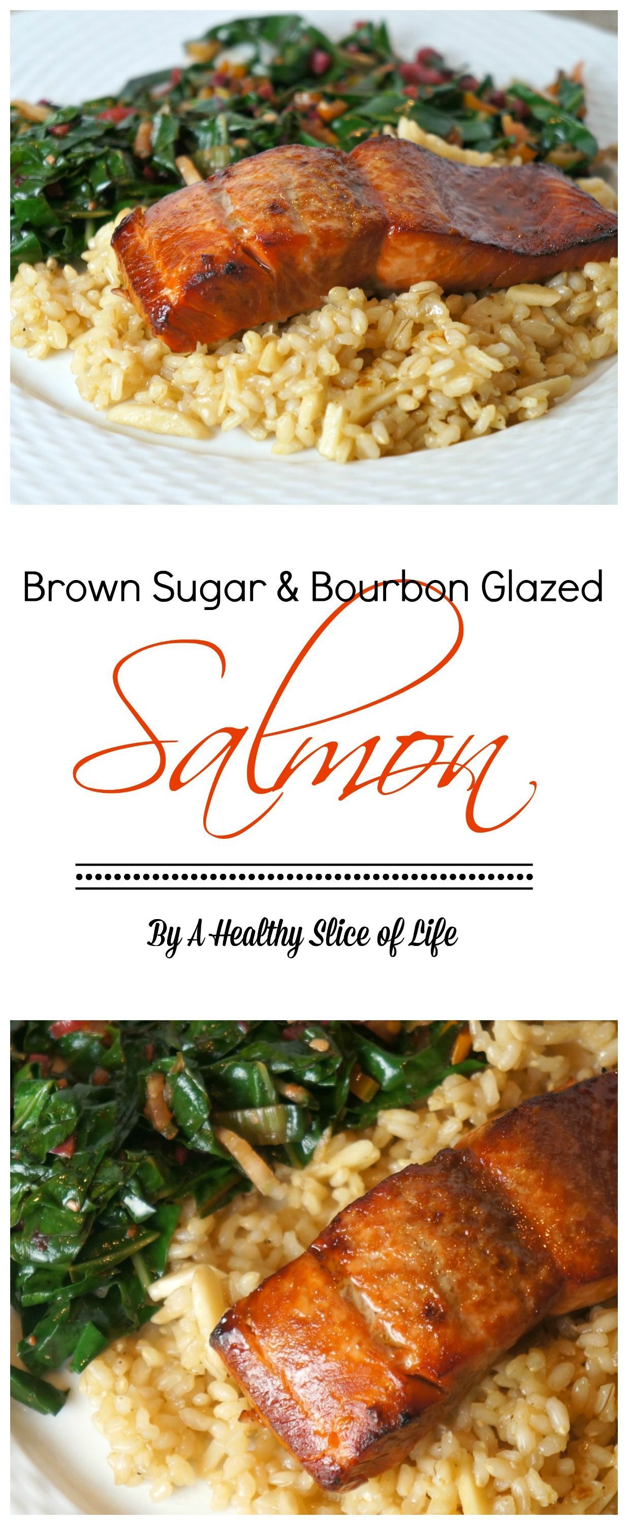 brown sugar and bourbon glazed salmon- quick and foolproof – delicious!