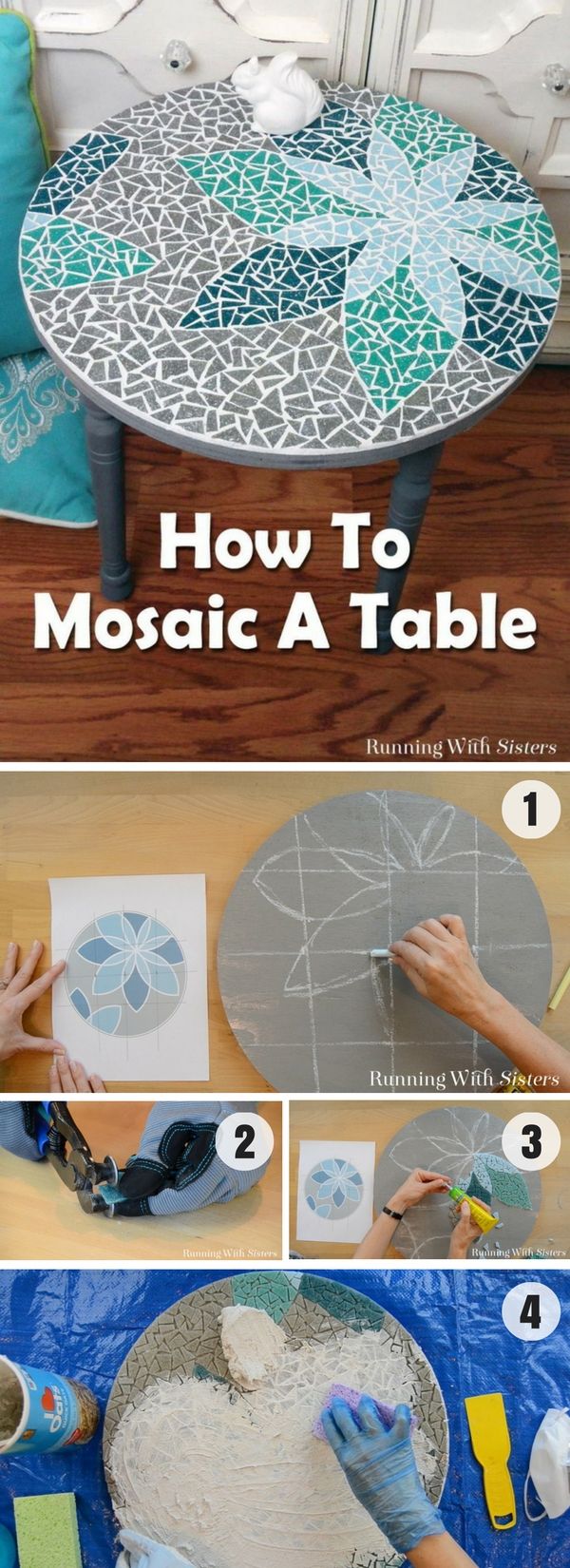 DIY Mosaic Table -   Awesome Mosaic Tables Ideas