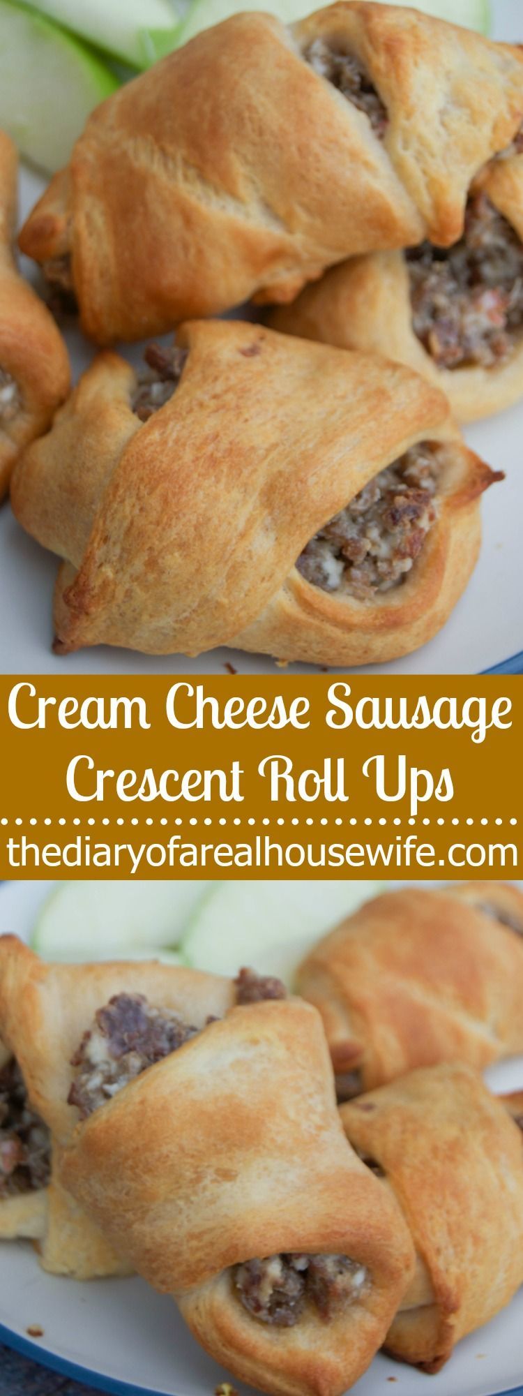 Cream Cheese Sausage Crescent Roll Ups. These Cream Cheese Sausage Crescent Roll Ups are so simple to make and one of my