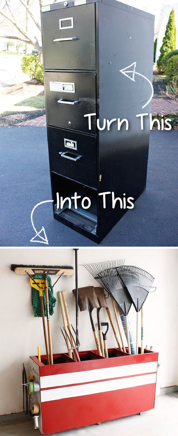 DIY Furniture Hacks |  File Cabinet into a Garage Storage Favorite  | Cool Ideas for Creative Do It Yourself Furniture Made From
