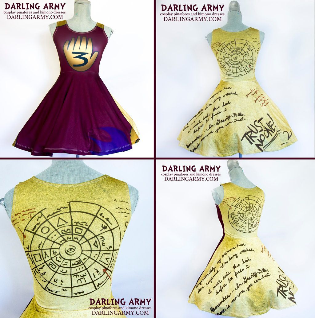 Gravity Falls Dipper Journal Cosplay Dress by DarlingArmy.deviantart.com on @DeviantArt