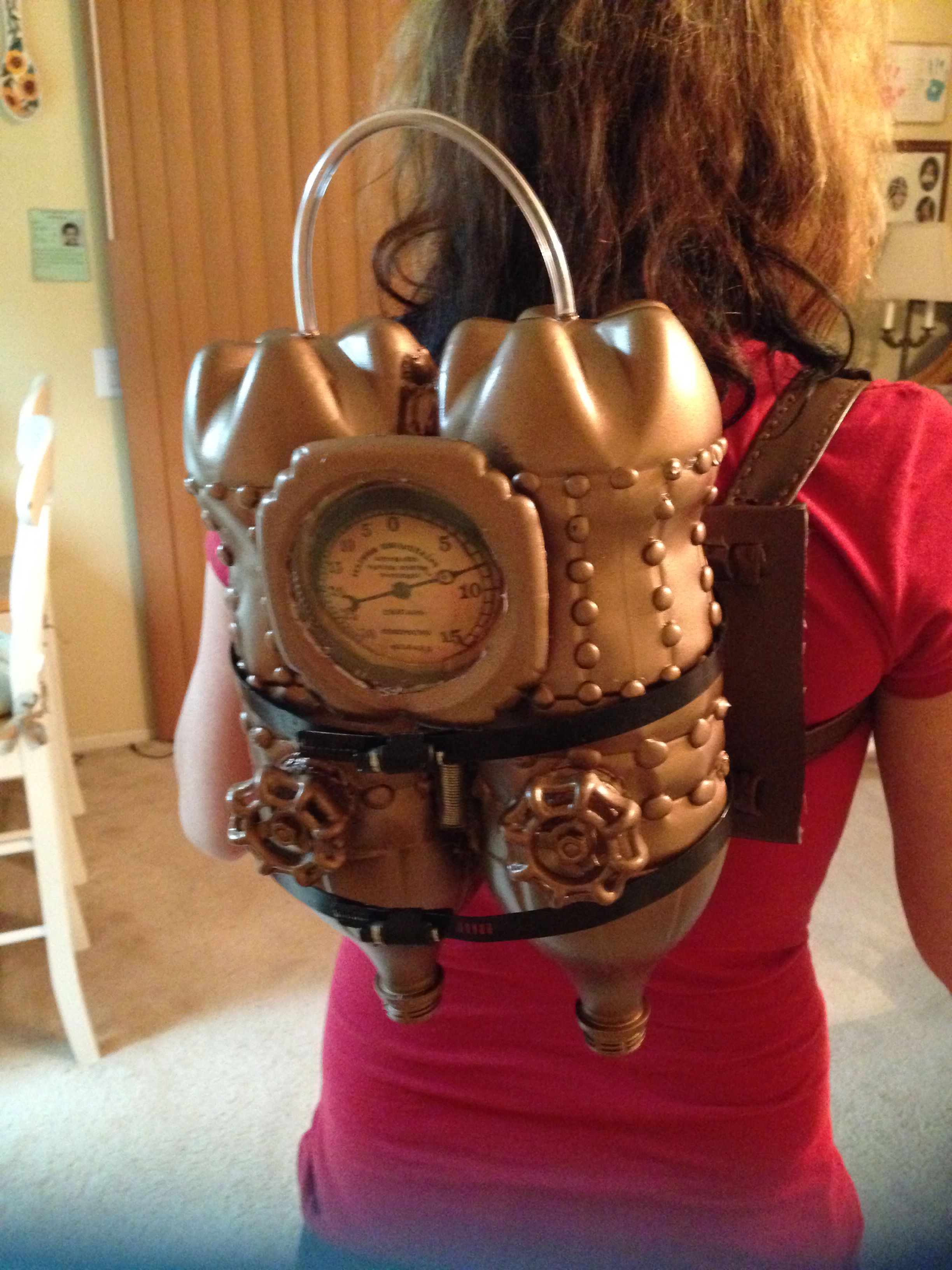 Here is my Jet pack that I made for my Lady Steampunk Time Traveler Costume. :D