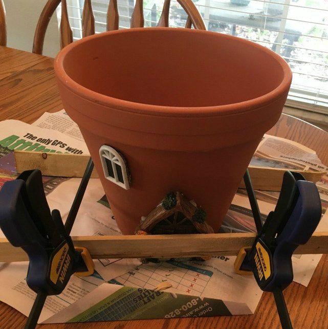 DIY fairy house planter