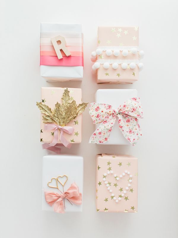 Hey Gorgeous Events shows us 12 easy and gorgeous ways to wrap holiday gifts. Photos by Samantha James Photography.