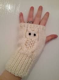 owl fingerless gloves knitting pattern free – Recherche Google
