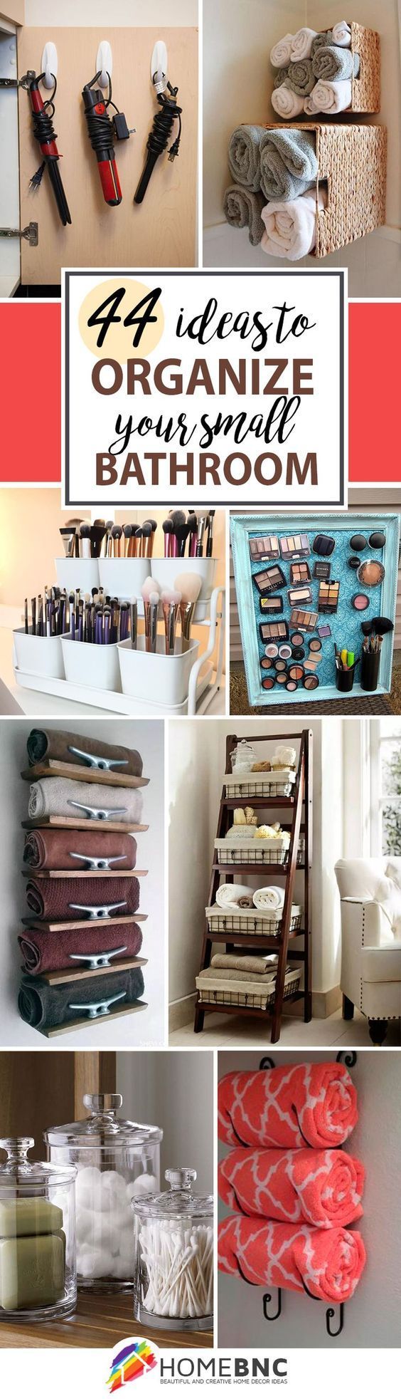 Re-organize your towels and toiletries during your next round of spring cleaning. Check out some of the best small bathroom