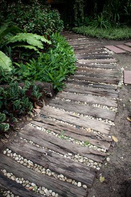 Rustic wood path.  LET US INSPIRE YOU ~ DREAM, CONCIEVE, CREATE YOUR DREAM HOME. www.ecojumrum.com the ultimate rural residential