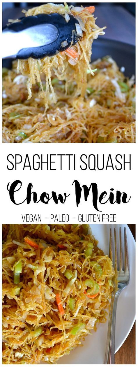 Spaghetti Squash Chow Mein – Easy Paleo, grain free, gluten free dinner the whole family will love!
