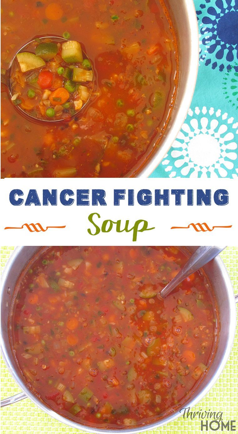 This Cancer Fighting Soup is chock full of inflammation fighting vegetables and beans that promote healing and provide warmth to