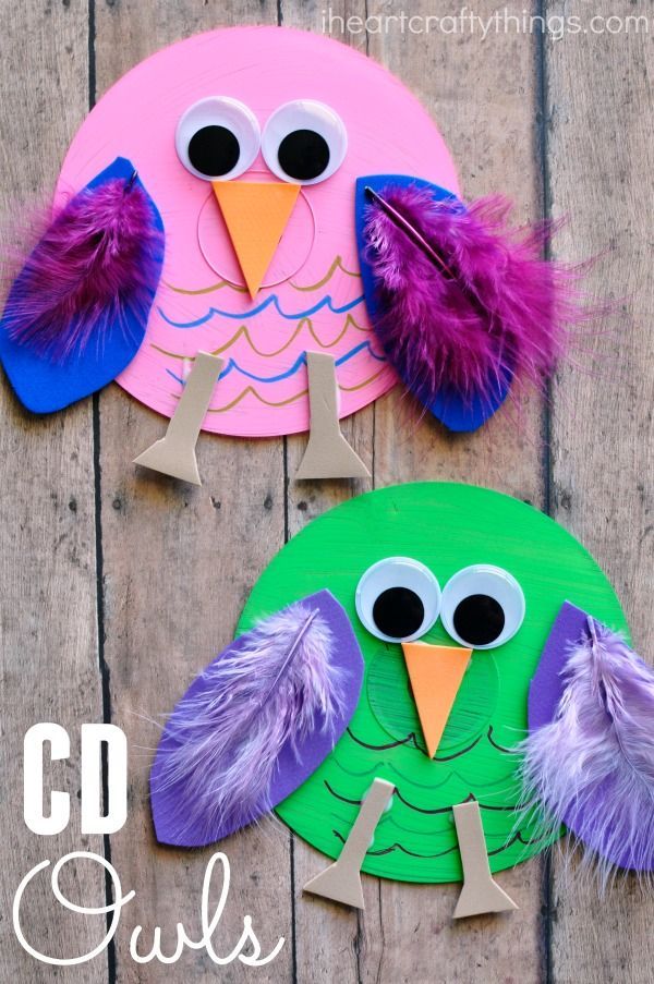 This recycled CD owl craft is colorful and fun and makes a perfect craft for any time of the year. Fun kids craft when learning