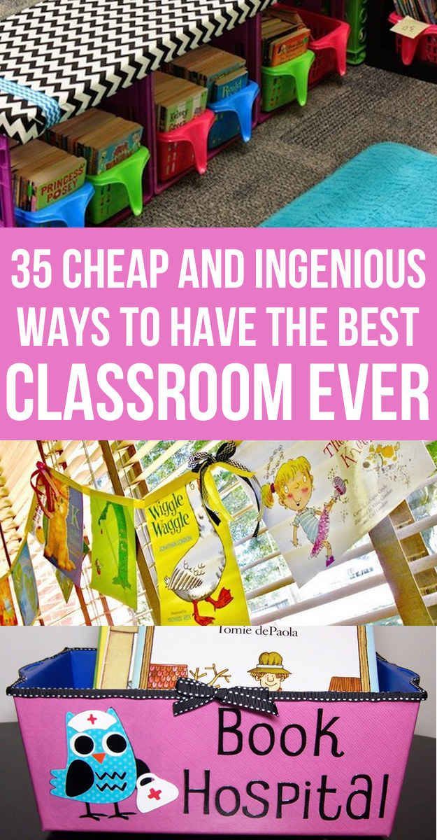 35 Cheap And Ingenious Ways To Have The Best Classroom Ever or for bedroom or homework station