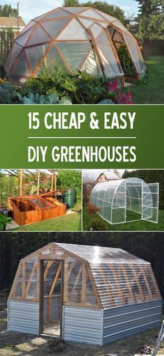 Awesome collection of projects as well as tutorials on how to make your very own DIY greenhouse