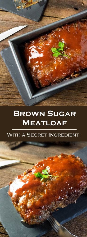 Brown Sugar Meatloaf with a Secret Ingredient via @foxvalleyfoodie