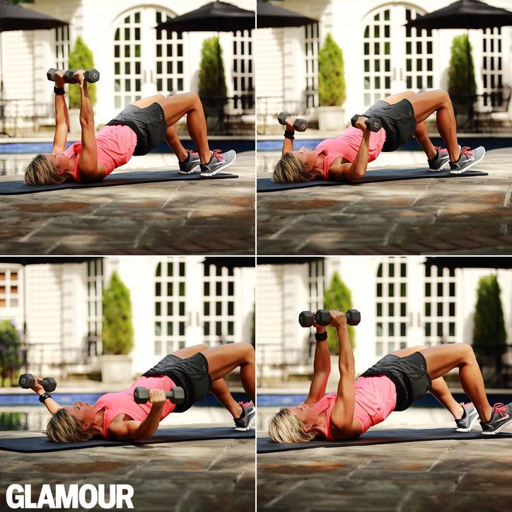 Carrie Underwood’s arm workout: Chest series