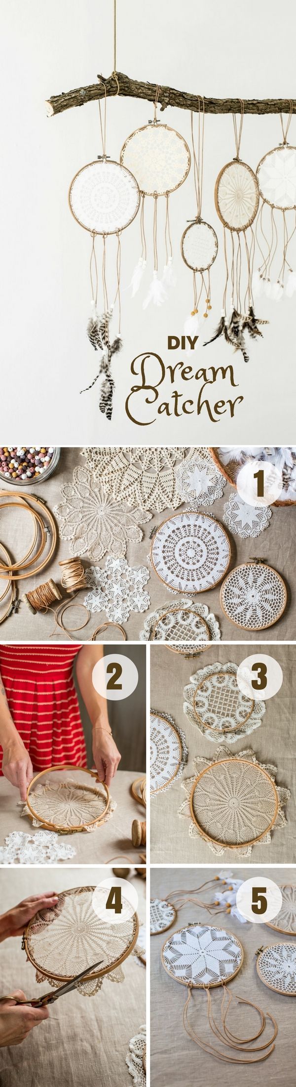 Check out how to easily make this DIY Dream Catcher /istandarddesign/