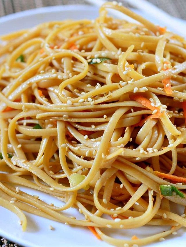 Cold Sesame Noodle Salad Recipe. Didn’t exactly love this, but I’d like to give it another try.  The noodles soaked up all of the