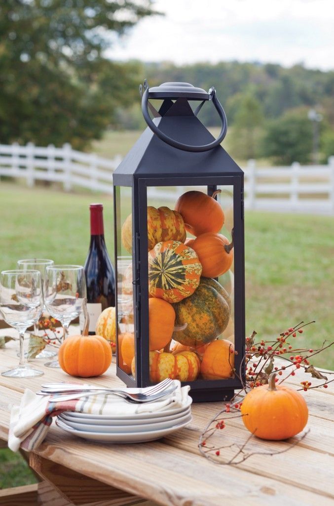 For fall parties…Fall outdoor tablescape.
