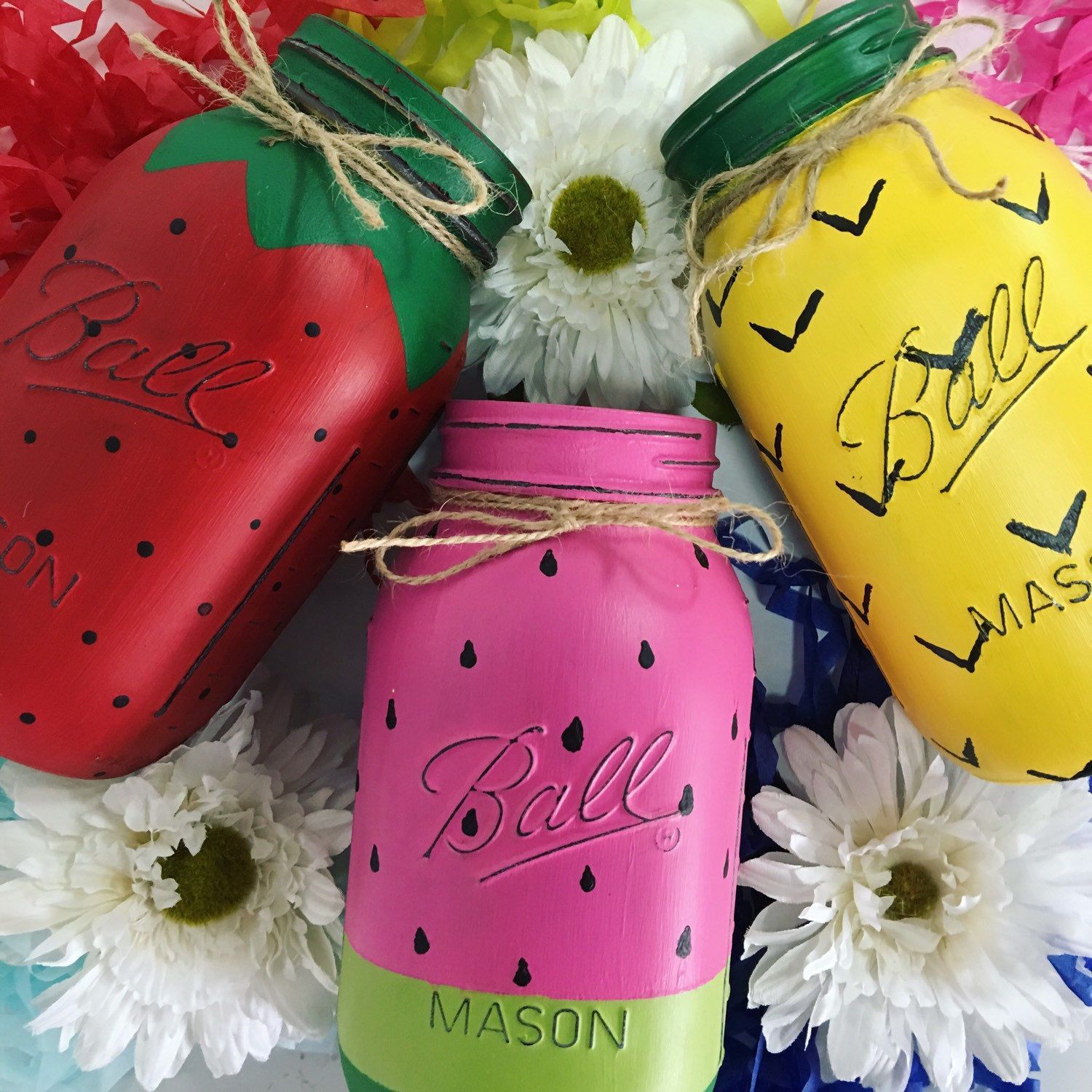 Get your summer Mason jars now! #summerdecor
