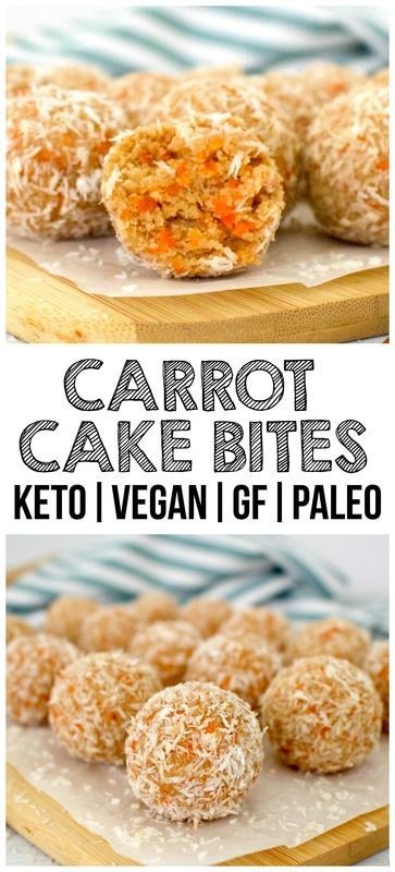 Healthy Carrot Cake Bites (Low-Carb, Vegan, Paleo, Keto, Gluten-Free, Sugar-Free!) Kosher for Passover & Perfect for Easter!