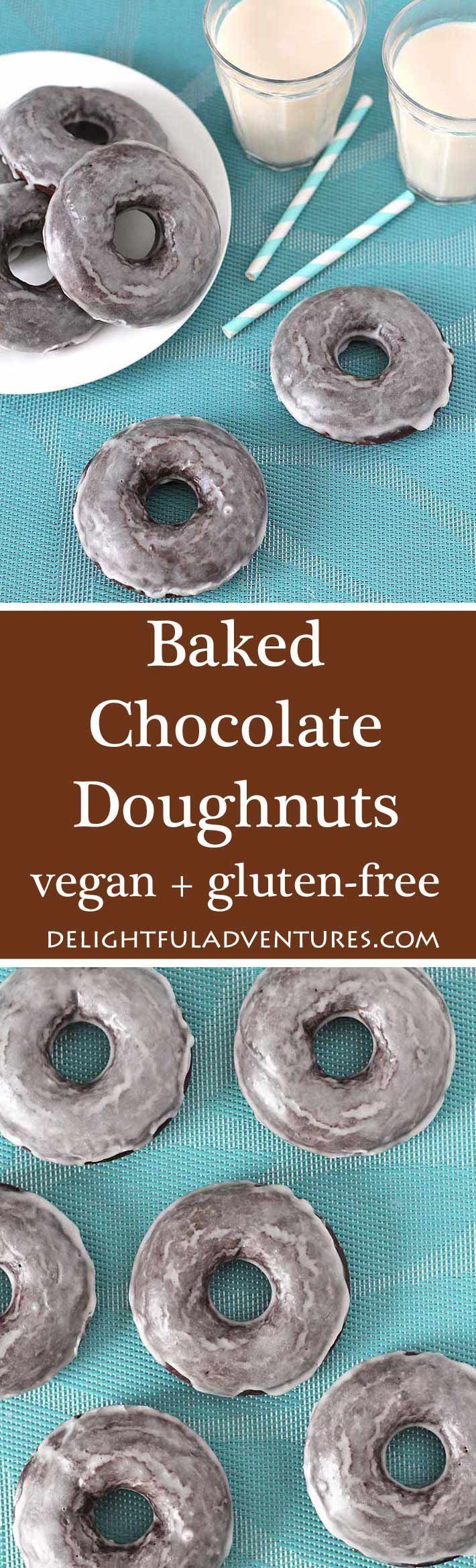 Looking for Vegan Gluten Free Baked Chocolate Doughnuts? Your search has ended. This recipe makes perfectly soft, chocolaty, sweet