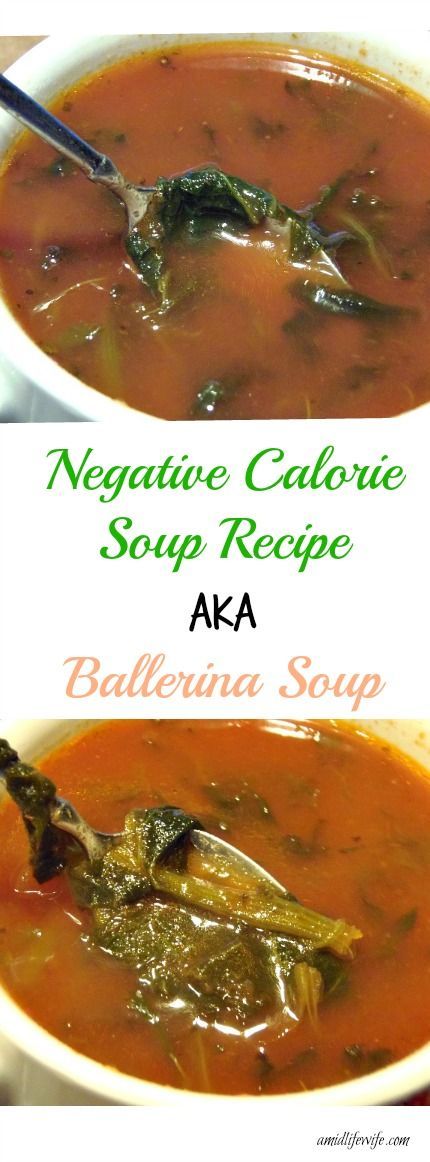 Negative Calorie Soup Recipe aka Ballerina Soup | AMidlifeWife.com