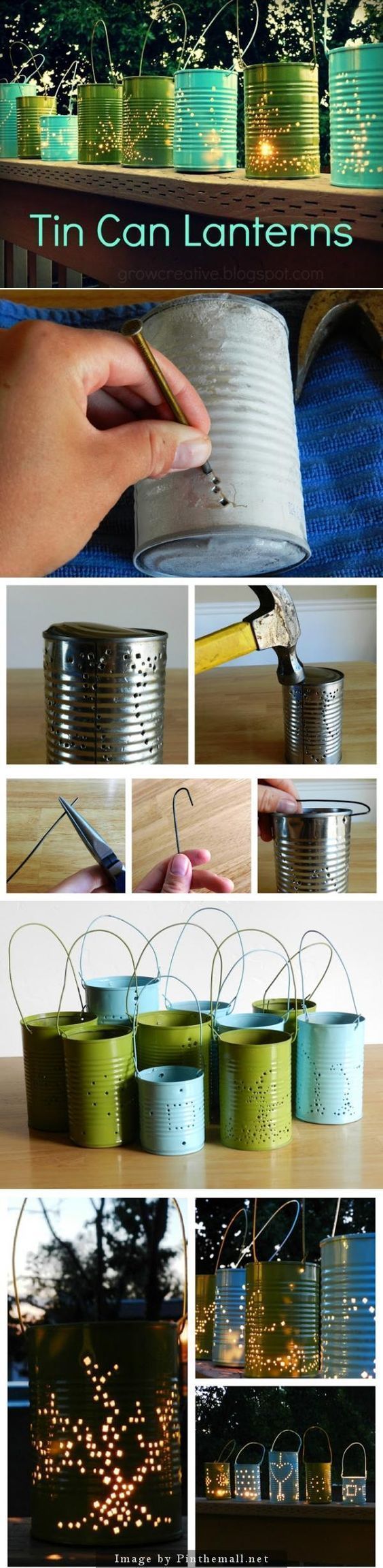 nice DIY Tin Can Lanterns Craft… by http://www.danazhomedecor.top/diy-crafts-home/diy-tin-can-lanterns-craft/