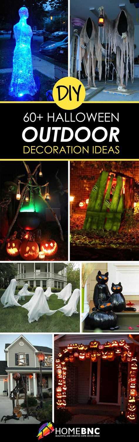 We All Fall Down -   Outdoor Halloween Decor Ideas