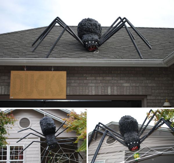 Mega Mean Yard Spider -   Outdoor Halloween Decor Ideas